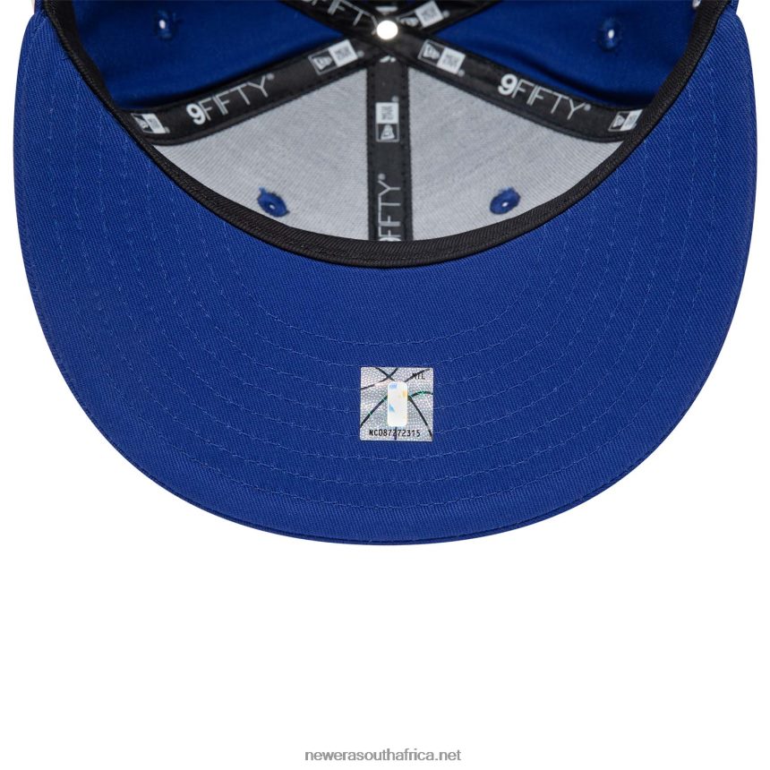 Detroit Pistons NBA Paris Games Blue 9FIFTY Snapback Cap New Era TRBRBN1854
