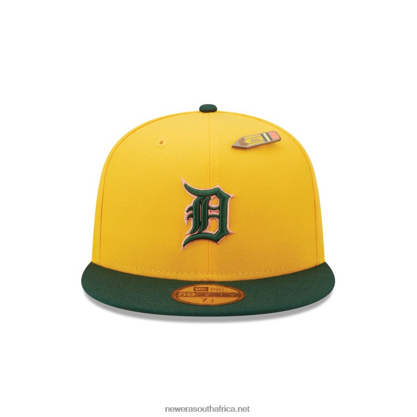 Detroit Tigers Back to School Yellow 59FIFTY Fitted Cap New Era TRBRBN604