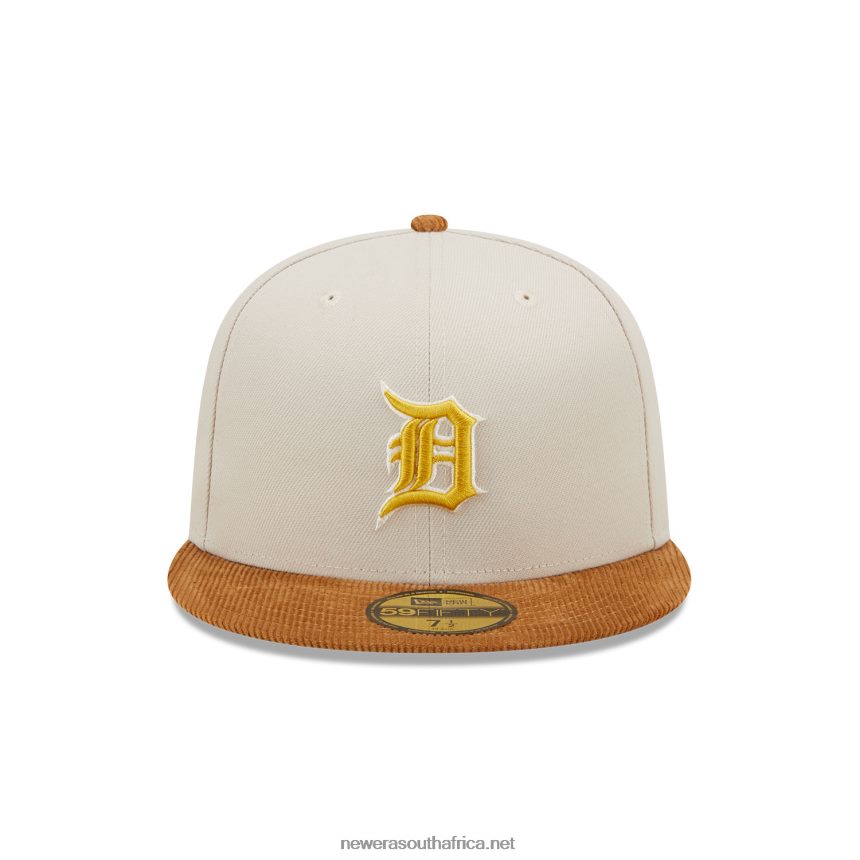 Detroit Tigers Cord Visor Stone 59FIFTY Fitted Cap New Era TRBRBN281