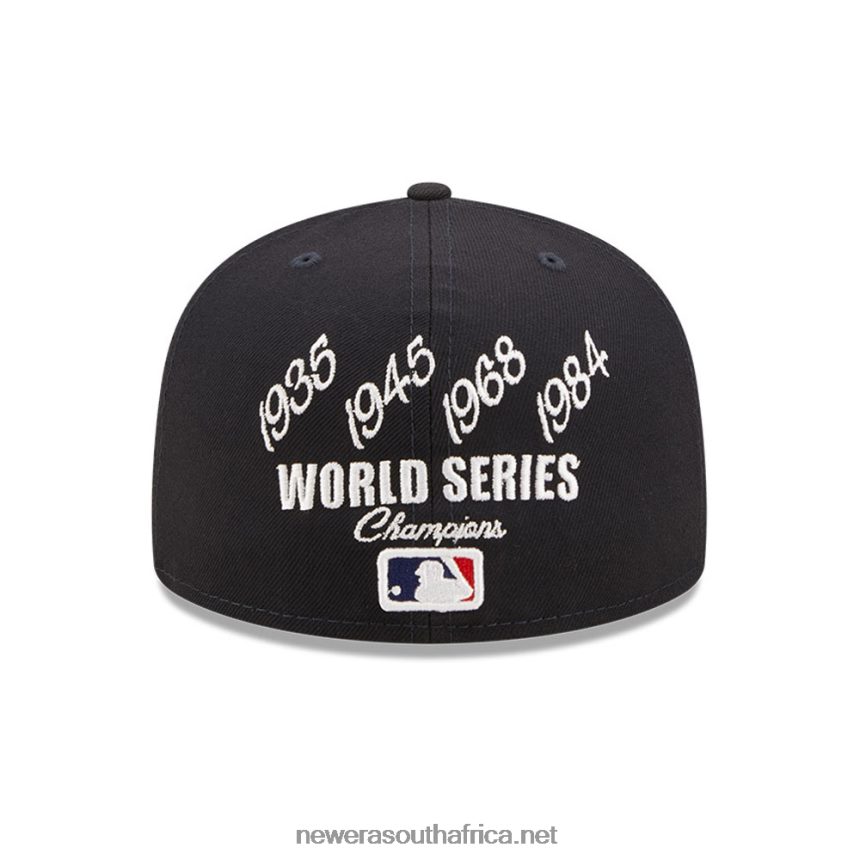 Detroit Tigers Crown Champs Navy 59FIFTY Fitted Cap New Era TRBRBN1311