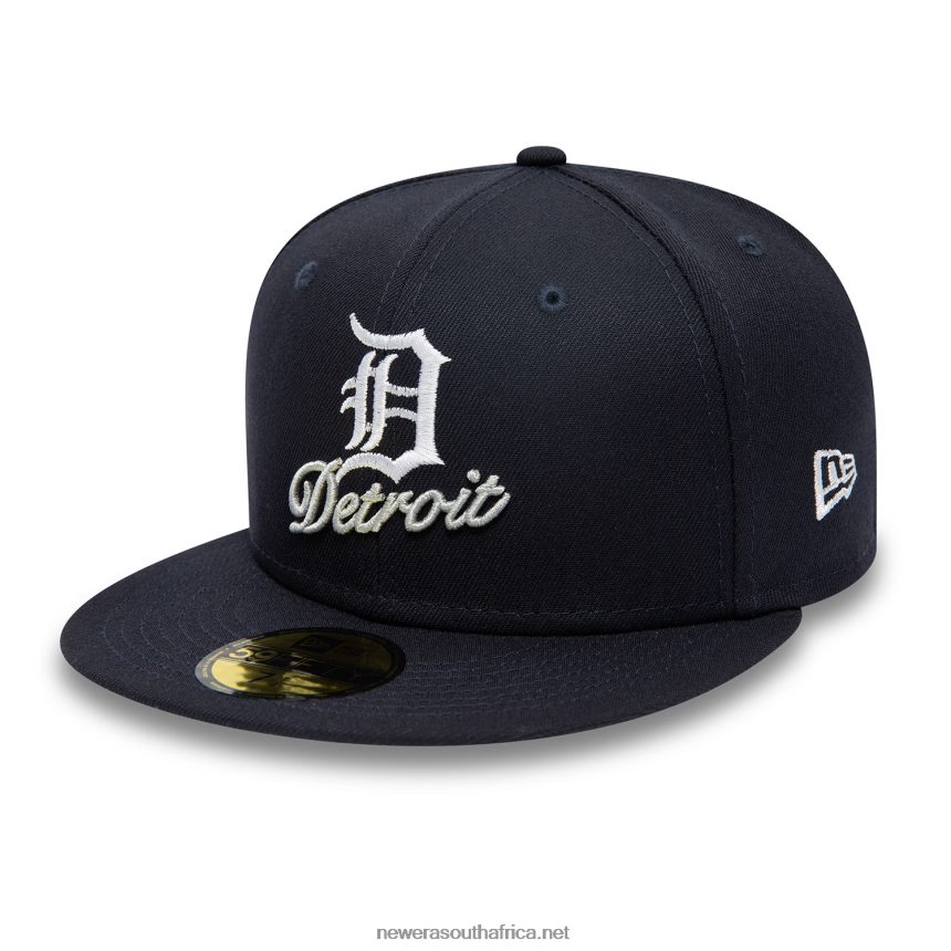 Detroit Tigers Dual Logo Navy 59FIFTY Fitted Cap New Era TRBRBN1283