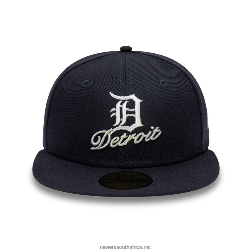 Detroit Tigers Dual Logo Navy 59FIFTY Fitted Cap New Era TRBRBN1283