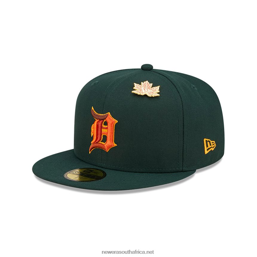 Detroit Tigers Leafy Dark Green 59FIFTY Fitted Cap New Era TRBRBN774