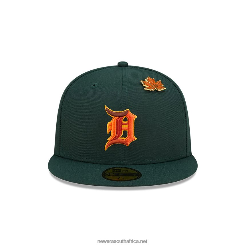 Detroit Tigers Leafy Dark Green 59FIFTY Fitted Cap New Era TRBRBN774