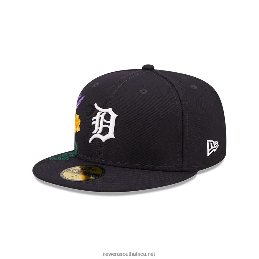 Detroit Tigers MLB Blooming Navy 59FIFTY Fitted Cap New Era TRBRBN1244