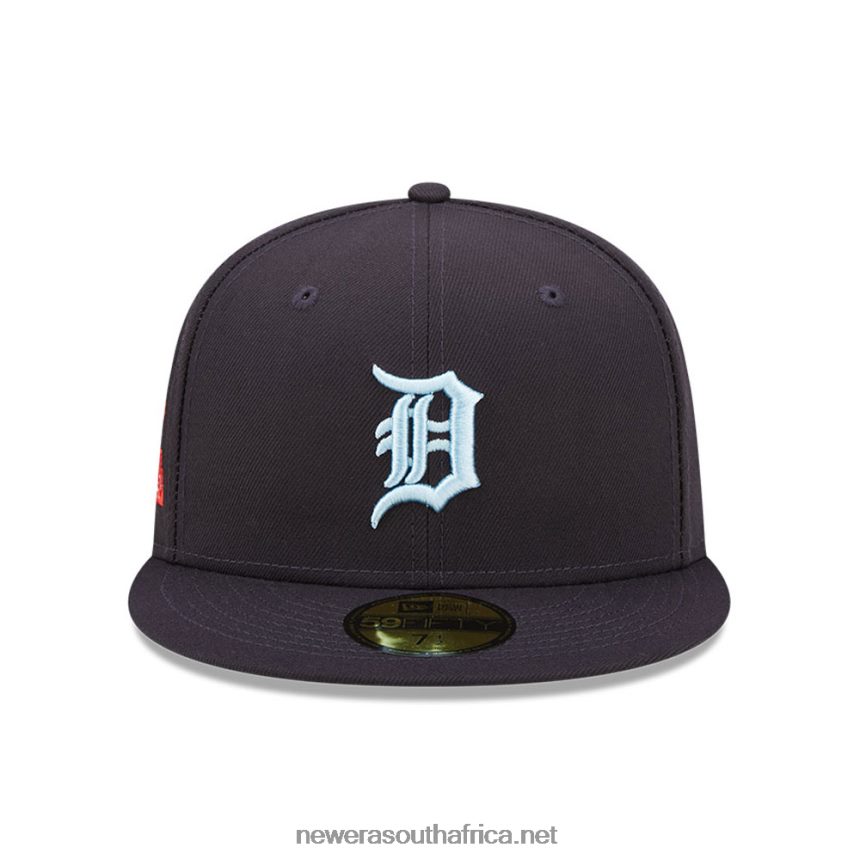 Detroit Tigers MLB Cloud Navy 59FIFTY Fitted Cap New Era TRBRBN606