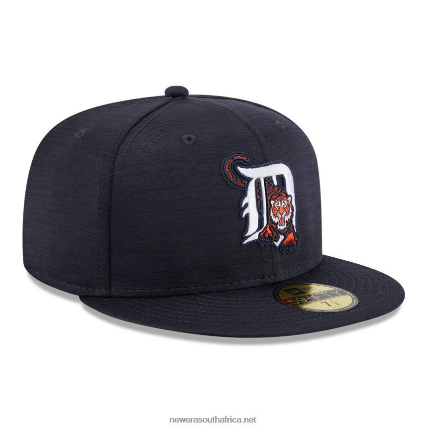Detroit Tigers MLB Clubhouse Blue 59FIFTY Fitted Cap New Era TRBRBN1104