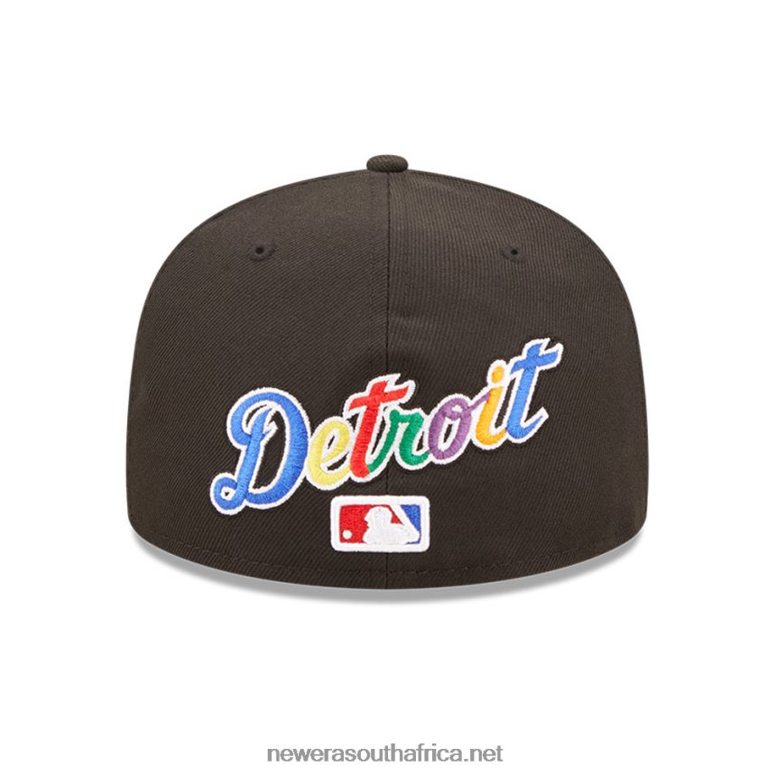 Detroit Tigers MLB Prismatic Black 59FIFTY Fitted Cap New Era TRBRBN1380