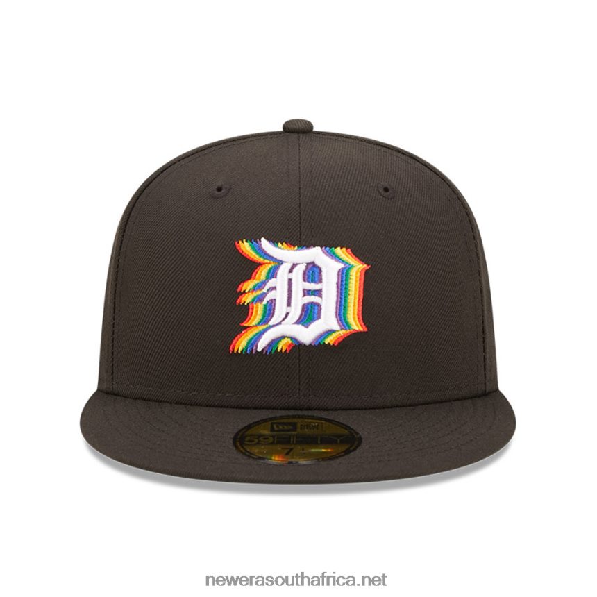Detroit Tigers MLB Prismatic Black 59FIFTY Fitted Cap New Era TRBRBN1380