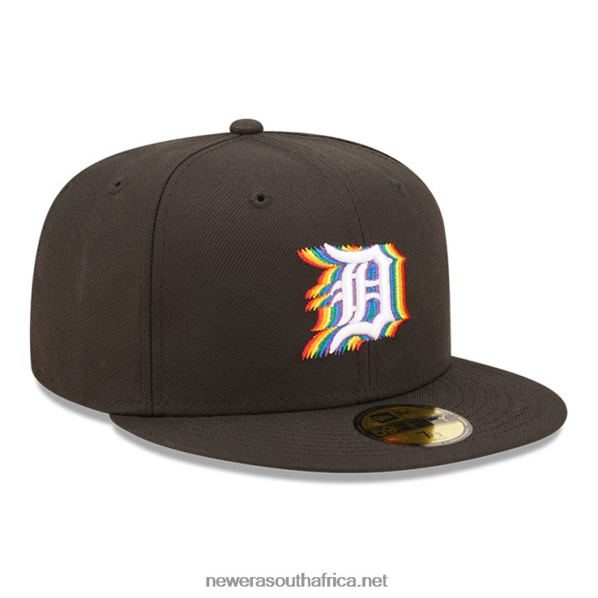 Detroit Tigers MLB Prismatic Black 59FIFTY Fitted Cap New Era TRBRBN1380