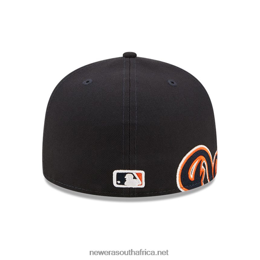 Detroit Tigers MLB Side Split Navy 59FIFTY Fitted Cap New Era TRBRBN1023