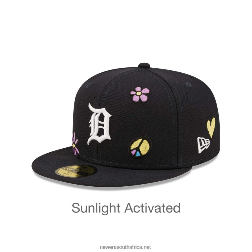 Detroit Tigers MLB Sunlight Pop Navy 59FIFTY Cap New Era TRBRBN177