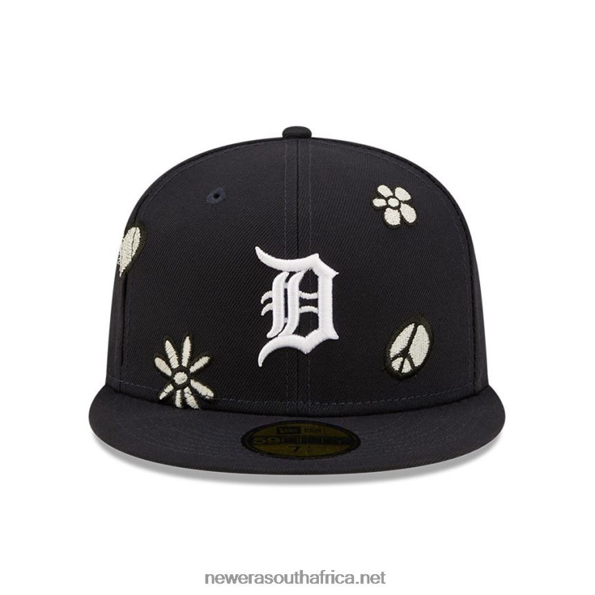Detroit Tigers MLB Sunlight Pop Navy 59FIFTY Cap New Era TRBRBN177