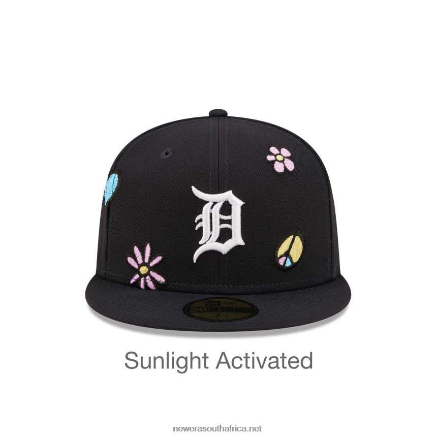 Detroit Tigers MLB Sunlight Pop Navy 59FIFTY Cap New Era TRBRBN177