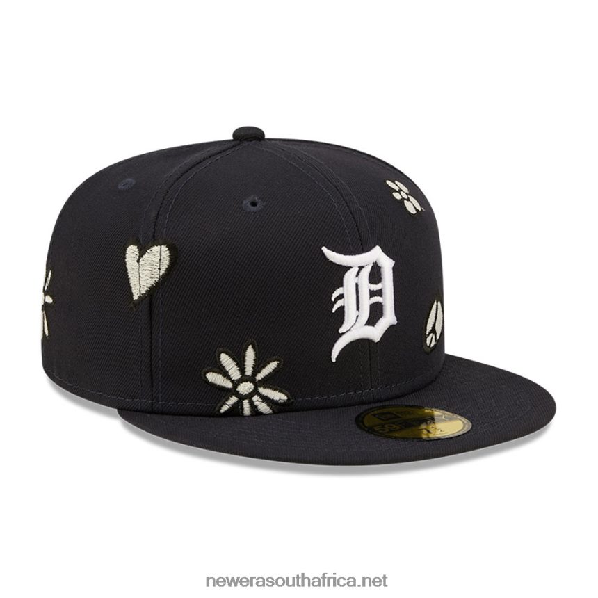 Detroit Tigers MLB Sunlight Pop Navy 59FIFTY Cap New Era TRBRBN177