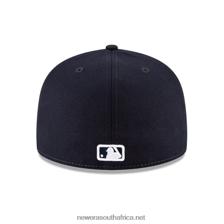 Detroit Tigers MLB Wave Navy 59FIFTY Fitted Cap New Era TRBRBN491