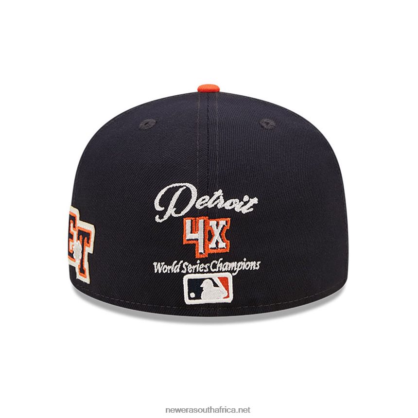 Detroit Tigers NE Letterman Navy 59FIFTY Fitted Cap New Era TRBRBN30