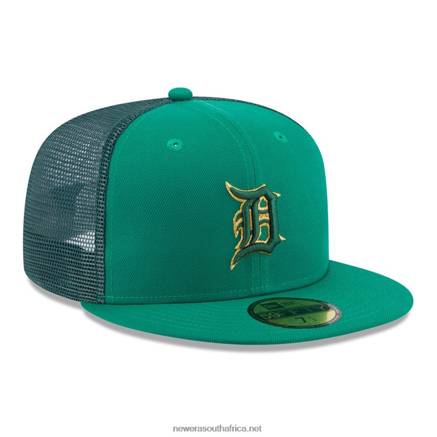 Detroit Tigers St Patricks Day Green 59FIFTY Fitted Cap New Era TRBRBN311