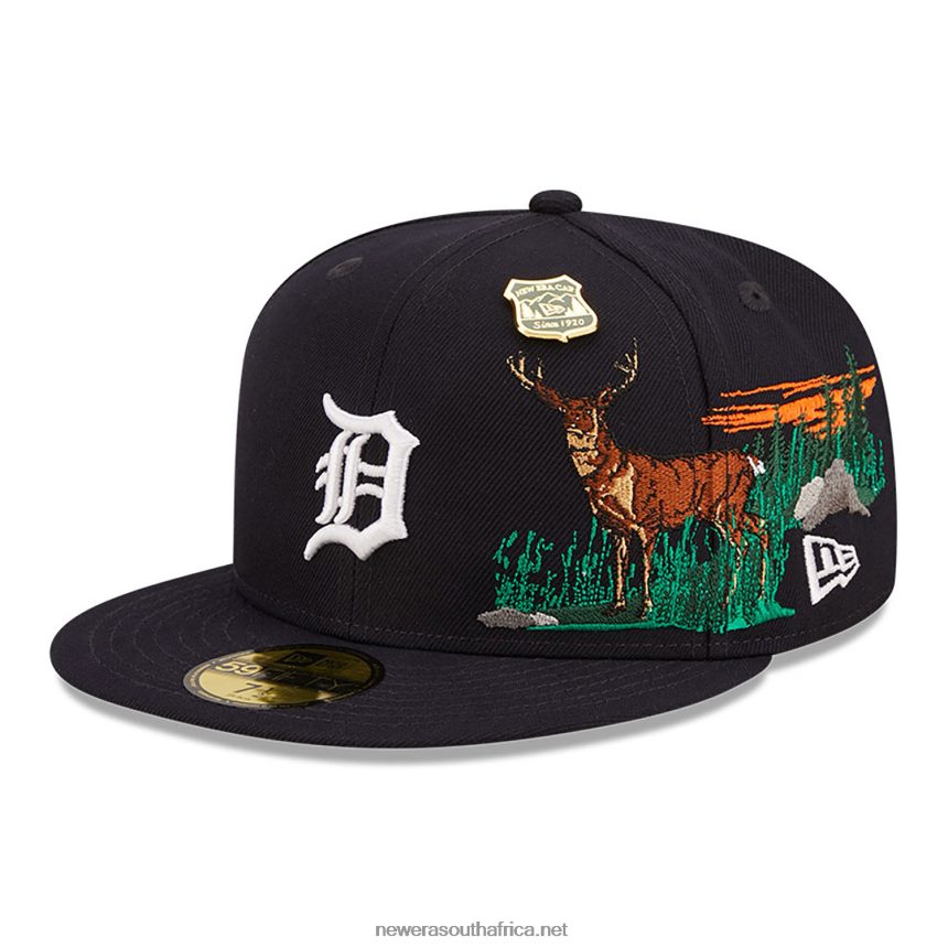 Detroit Tigers State Park Navy 59FIFTY Fitted Cap New Era TRBRBN530