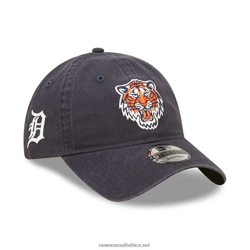 Detroit Tigers Team Patch Blue 9TWENTY Adjustable Cap New Era TRBRBN2226