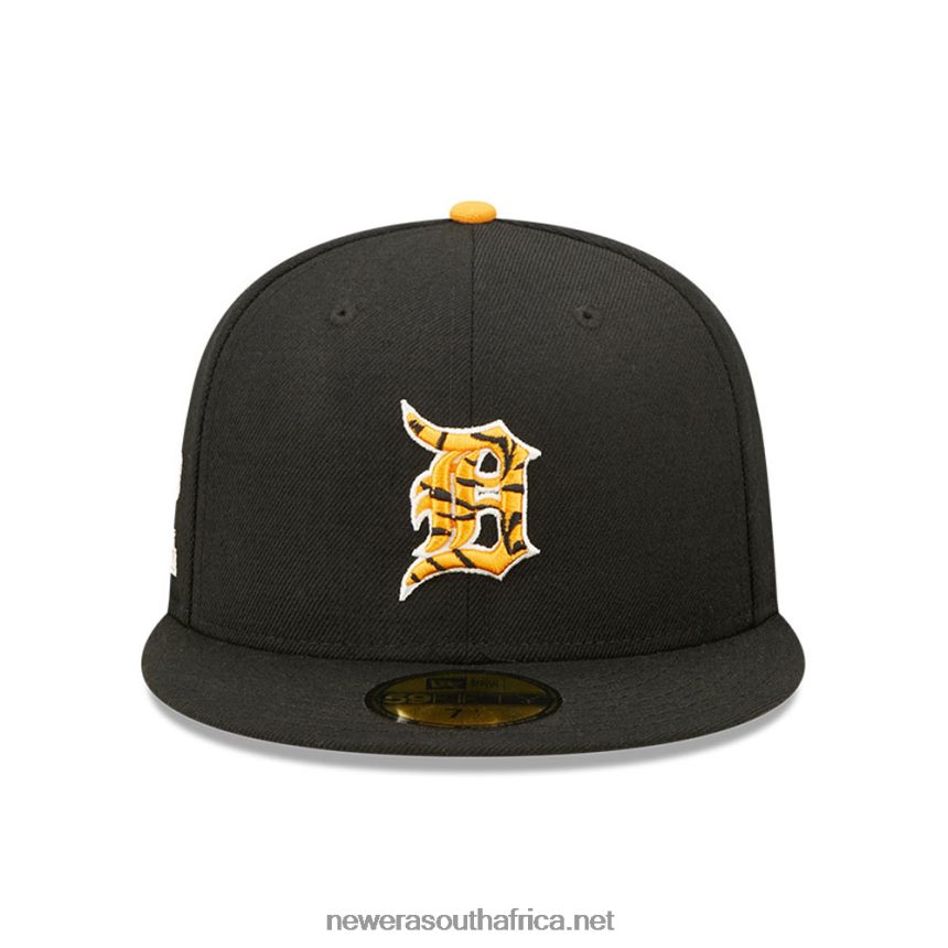 Detroit Tigers Tiger Fill Black 59FIFTY Fitted Cap New Era TRBRBN1091