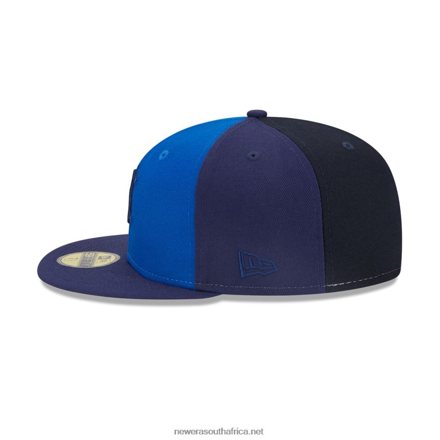 Detroit Tigers Tri Tone Team Blue 59FIFTY Fitted Cap New Era TRBRBN798