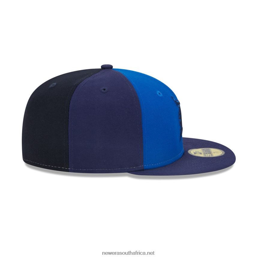 Detroit Tigers Tri Tone Team Blue 59FIFTY Fitted Cap New Era TRBRBN798