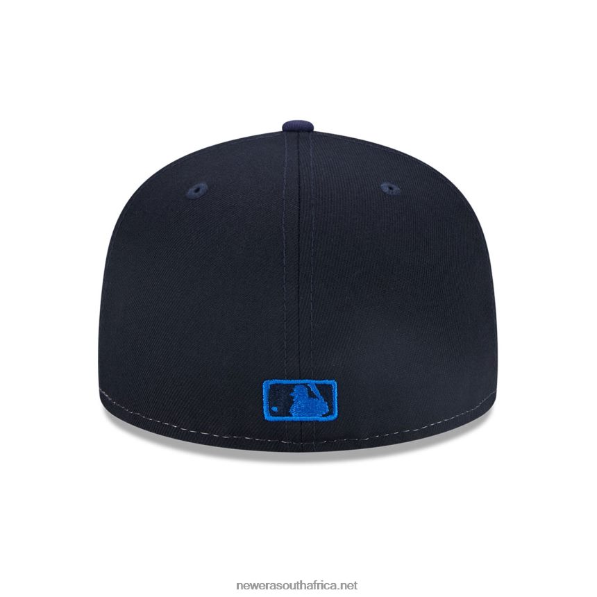 Detroit Tigers Tri Tone Team Blue 59FIFTY Fitted Cap New Era TRBRBN798