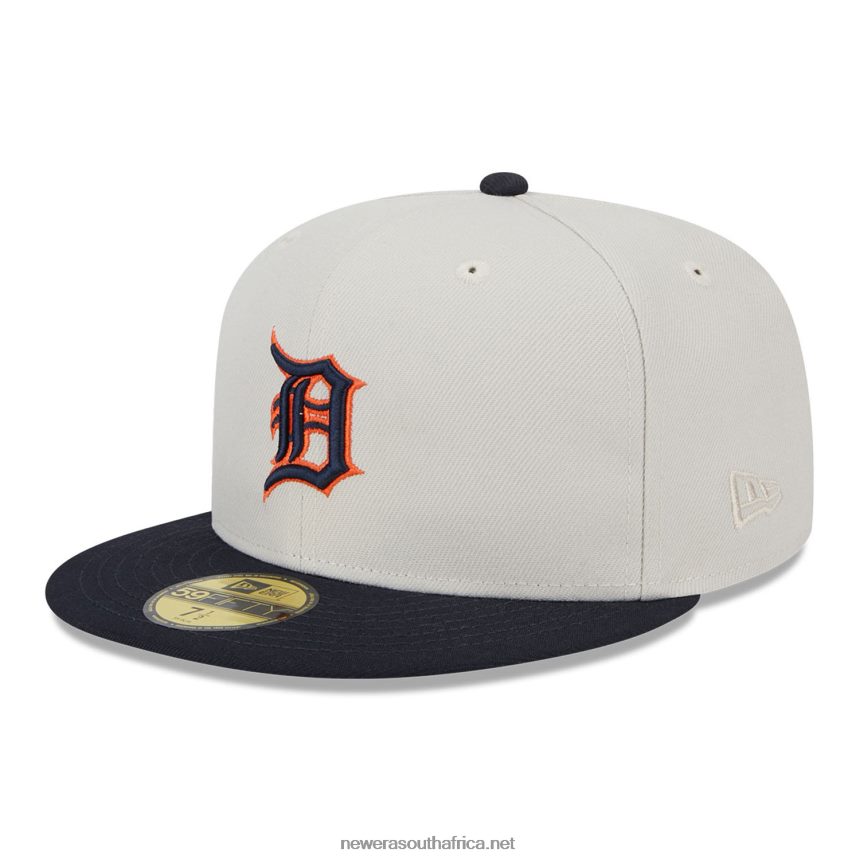 Detroit Tigers Varsity Letter Stone 59FIFTY Fitted Cap New Era TRBRBN1217