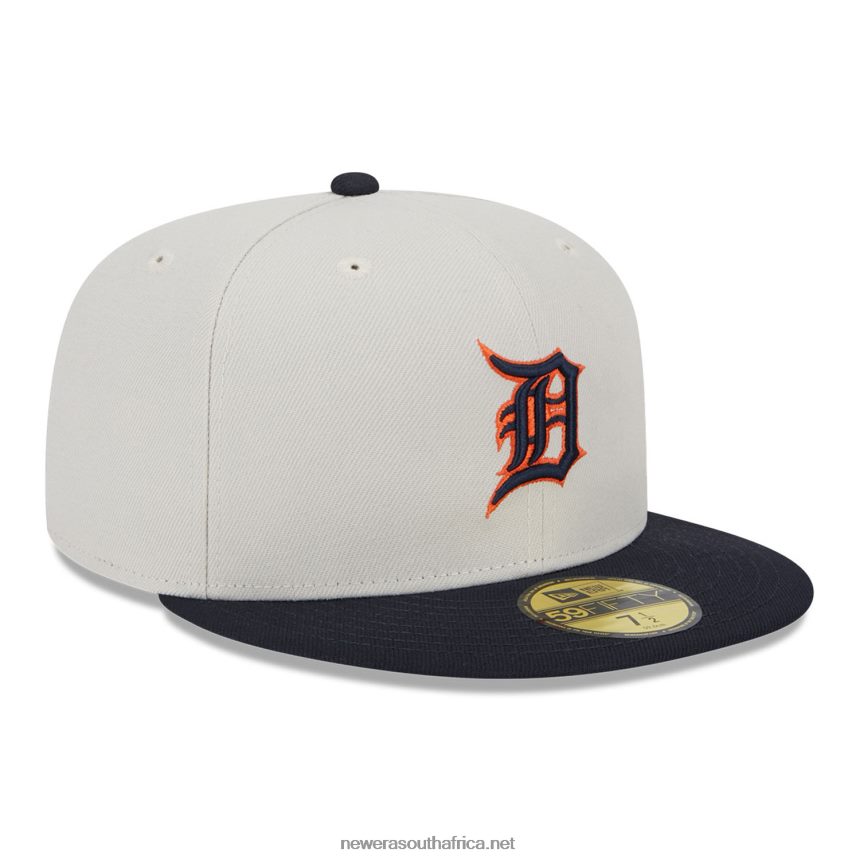 Detroit Tigers Varsity Letter Stone 59FIFTY Fitted Cap New Era TRBRBN1217