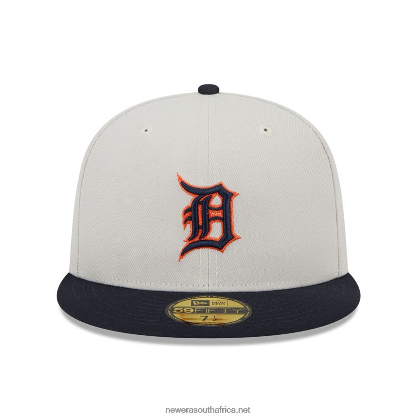 Detroit Tigers Varsity Letter Stone 59FIFTY Fitted Cap New Era TRBRBN1217