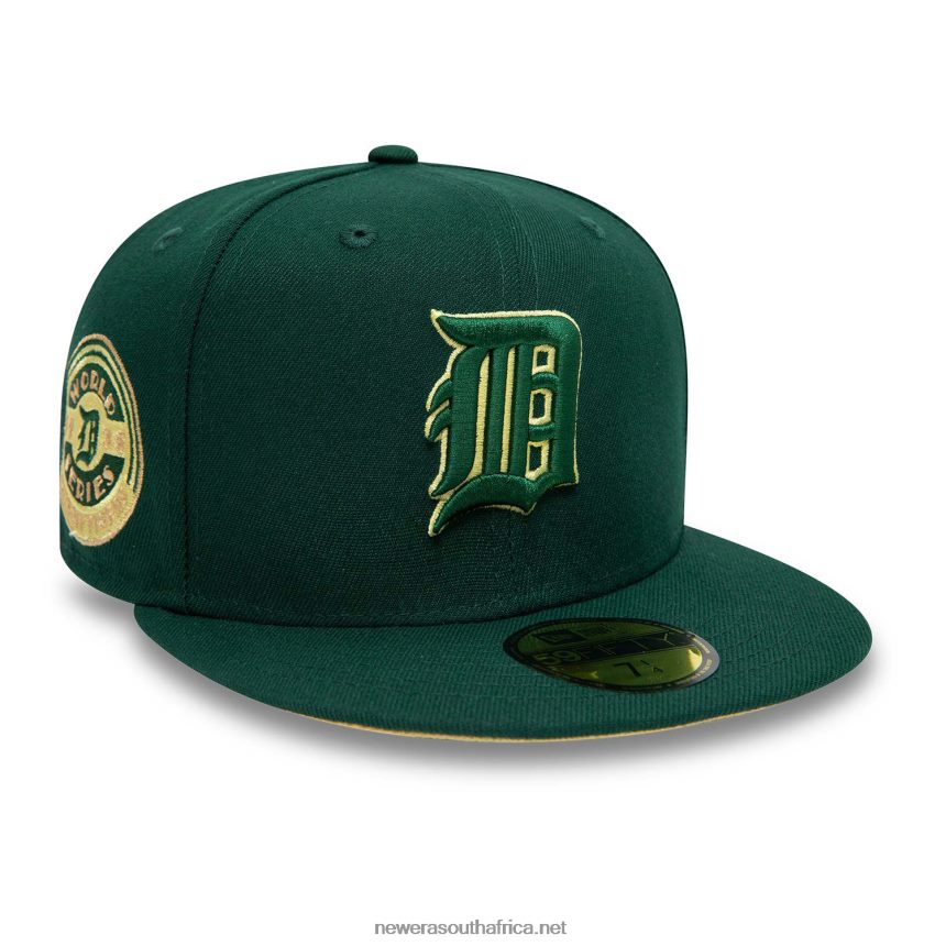 Detroit Tigers World Series Dark Green 59FIFTY Fitted Cap New Era TRBRBN85