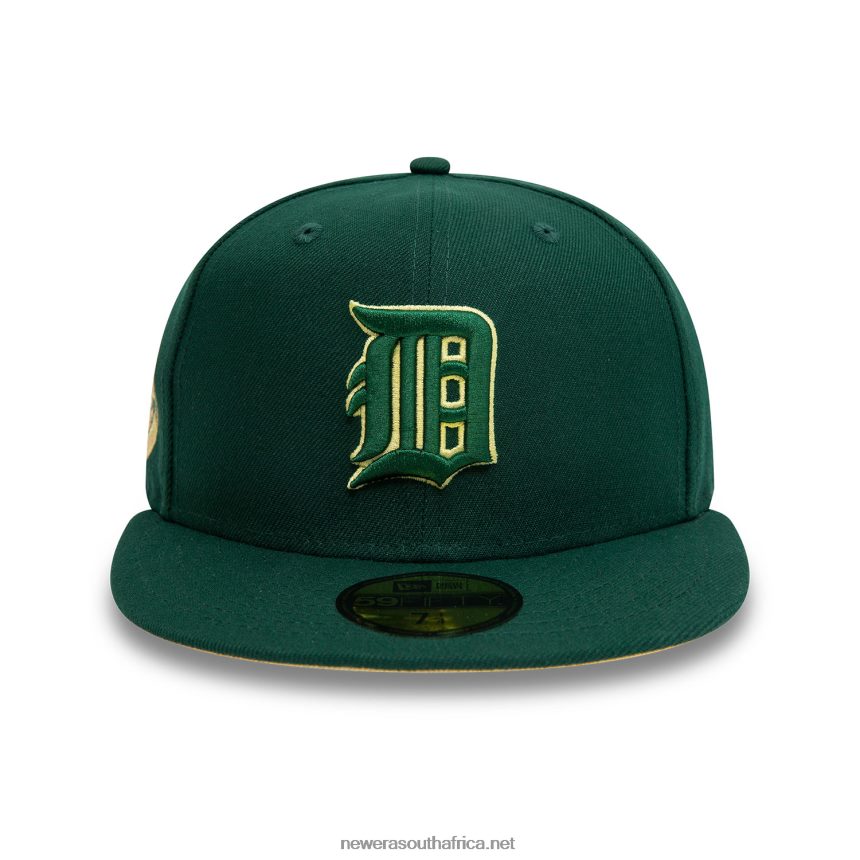 Detroit Tigers World Series Dark Green 59FIFTY Fitted Cap New Era TRBRBN85