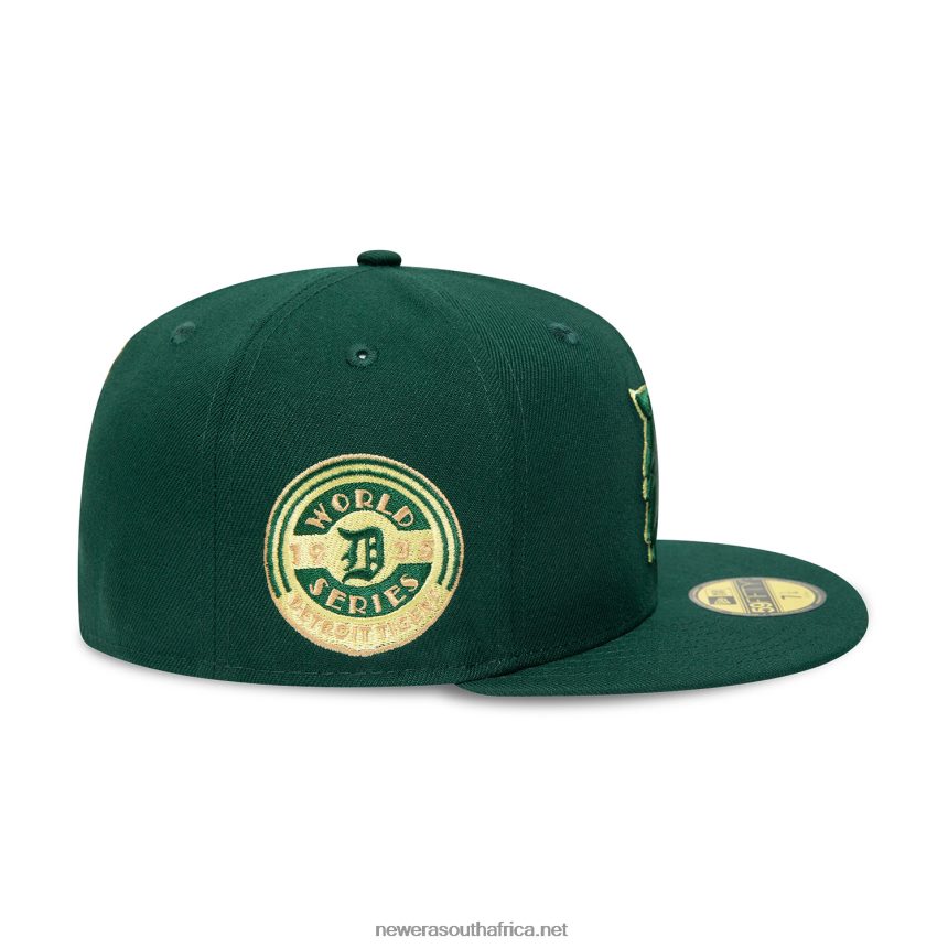 Detroit Tigers World Series Dark Green 59FIFTY Fitted Cap New Era TRBRBN85