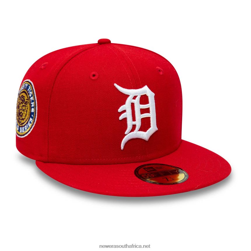 Detroit Tigers World Series Red 59FIFTY Fitted Cap New Era TRBRBN139