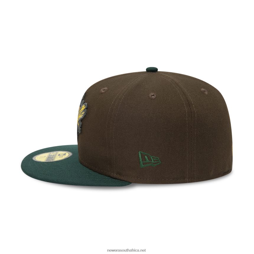 Down East Wood Ducks MiLB Brown 59FIFTY Fitted Cap New Era TRBRBN991