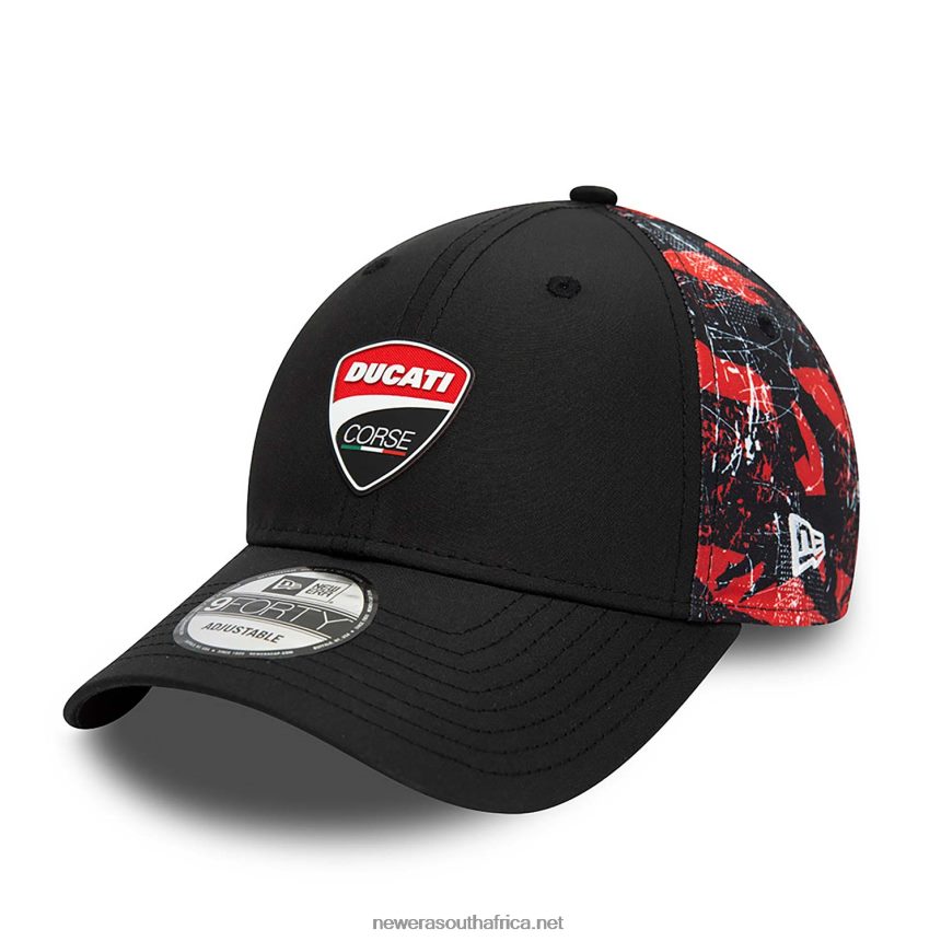 Ducati All Over Print Corse Logo Black 9FORTY Adjustable Cap New Era TRBRBN1498