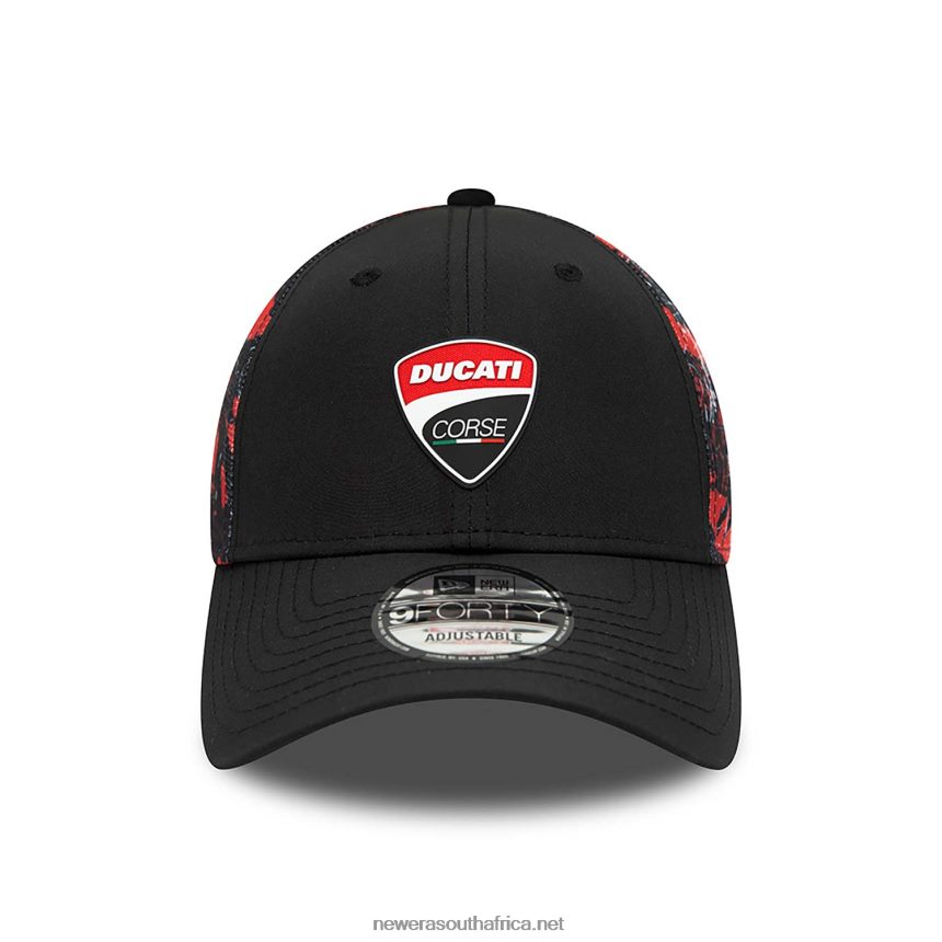 Ducati All Over Print Corse Logo Black 9FORTY Adjustable Cap New Era TRBRBN1498
