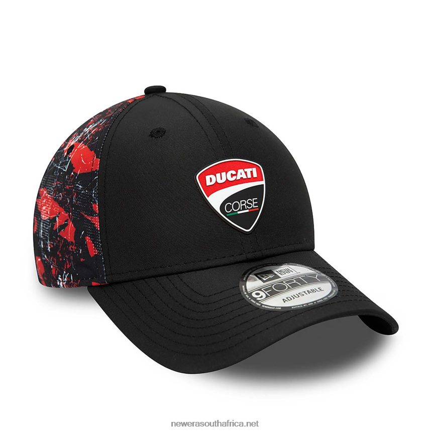 Ducati All Over Print Corse Logo Black 9FORTY Adjustable Cap New Era TRBRBN1498