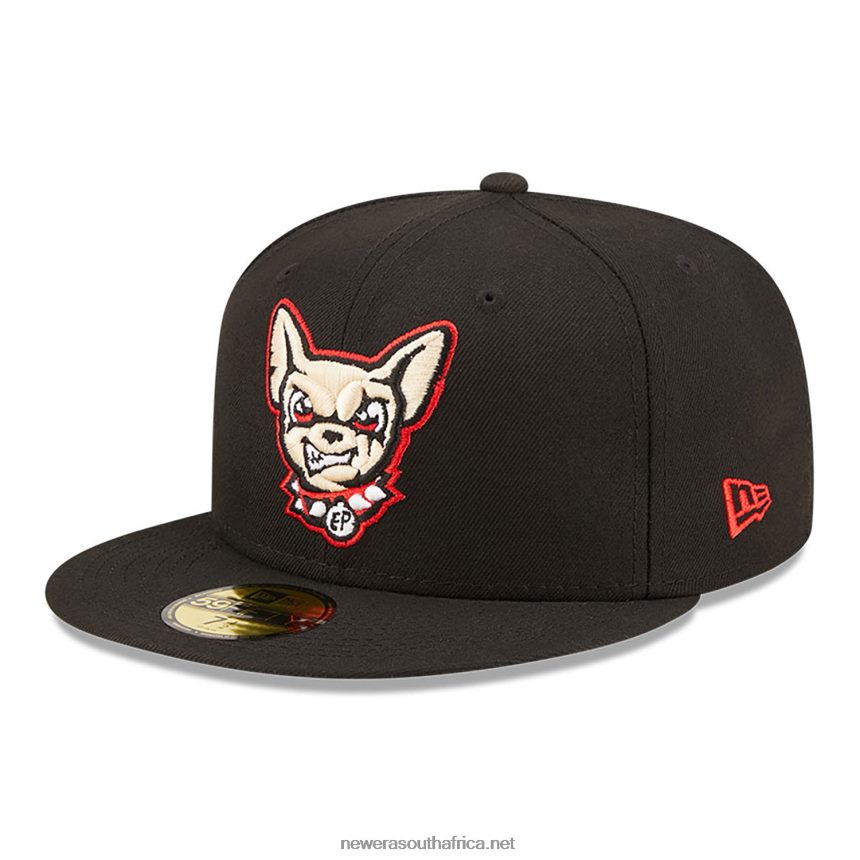 El Paso Chihuahuas MiLB Black 59FIFTY Fitted Cap New Era TRBRBN69