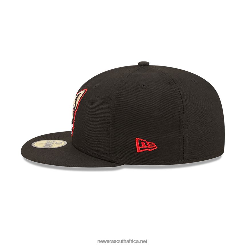 El Paso Chihuahuas MiLB Black 59FIFTY Fitted Cap New Era TRBRBN69