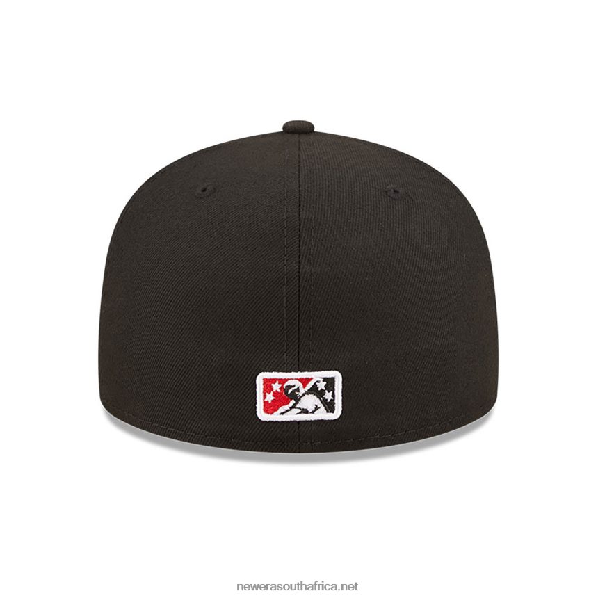 El Paso Chihuahuas MiLB Black 59FIFTY Fitted Cap New Era TRBRBN69