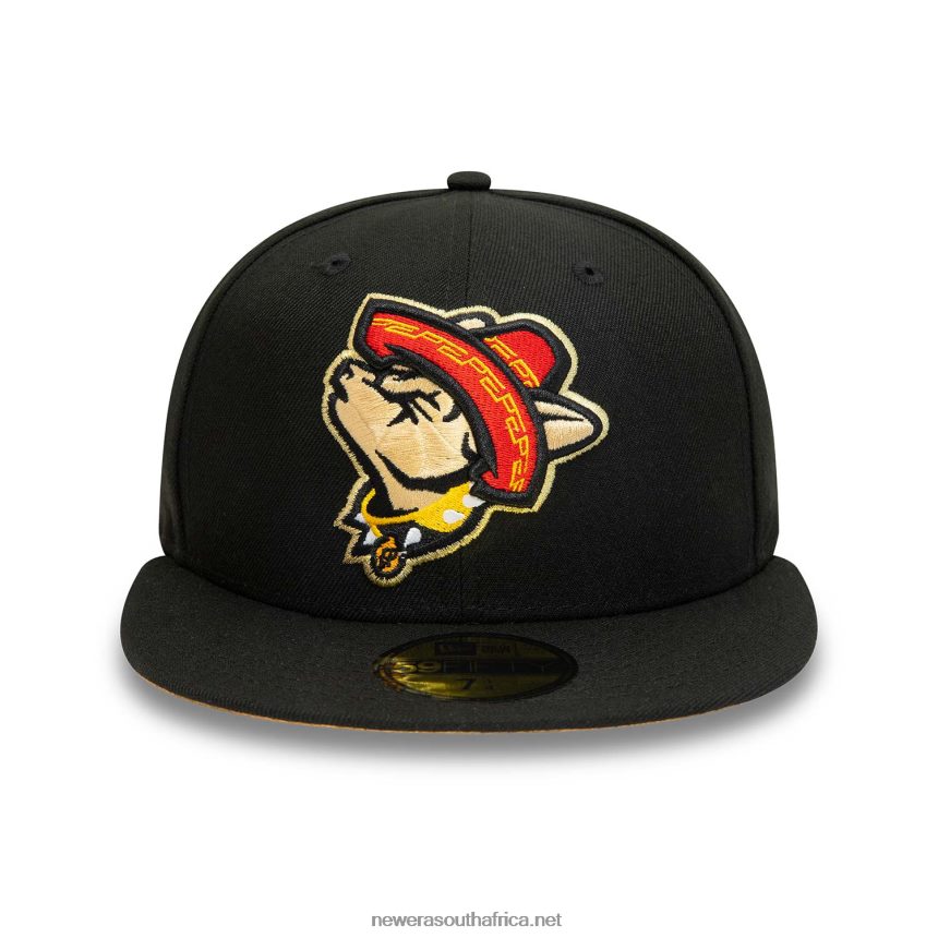 El Paso Chihuahuas MiLB Black 59FIFTY Fitted Cap New Era TRBRBN998