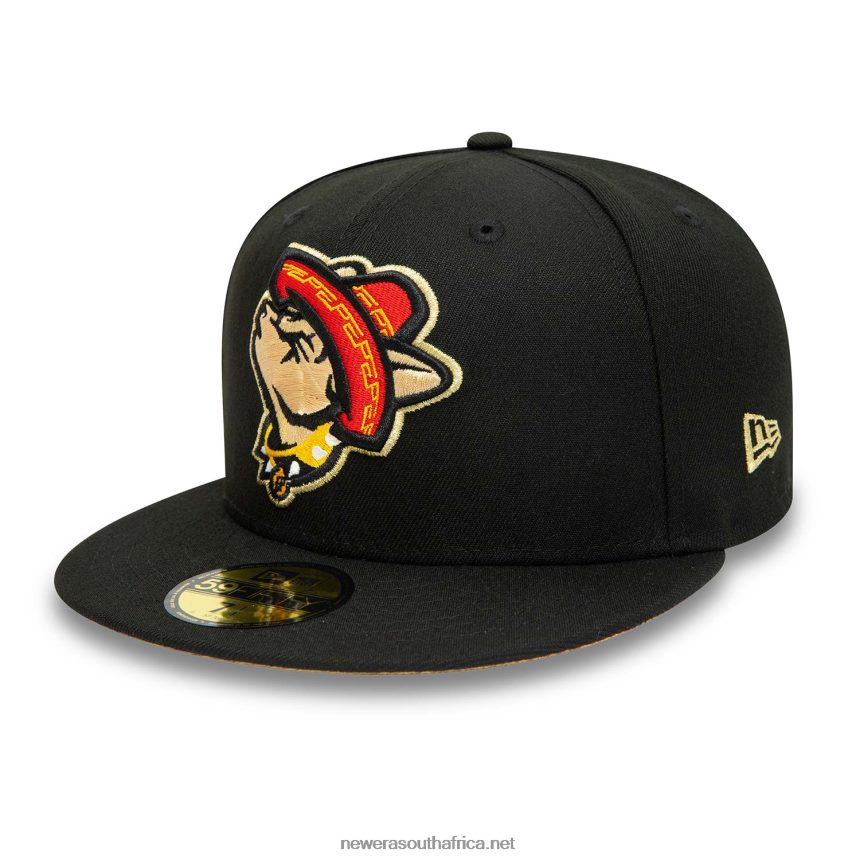 El Paso Chihuahuas MiLB Black 59FIFTY Fitted Cap New Era TRBRBN998