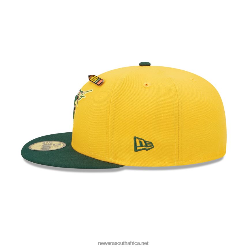 Florida Marlins Back to School Yellow 59FIFTY Fitted Cap New Era TRBRBN49