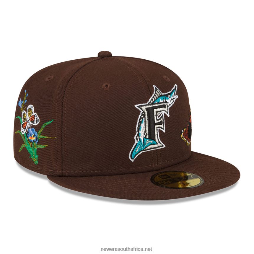 Florida Marlins Felt x MLB Brown 59FIFTY Fitted Cap New Era TRBRBN1112