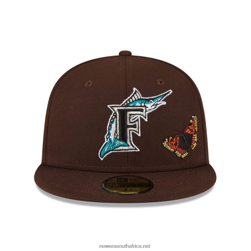 Florida Marlins Felt x MLB Brown 59FIFTY Fitted Cap New Era TRBRBN1112