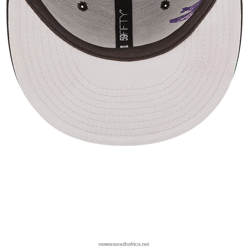 Florida Marlins MLB Blooming Black 59FIFTY Fitted Cap New Era TRBRBN705