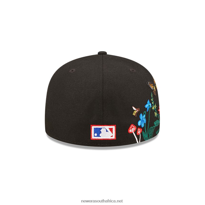 Florida Marlins MLB Blooming Black 59FIFTY Fitted Cap New Era TRBRBN705