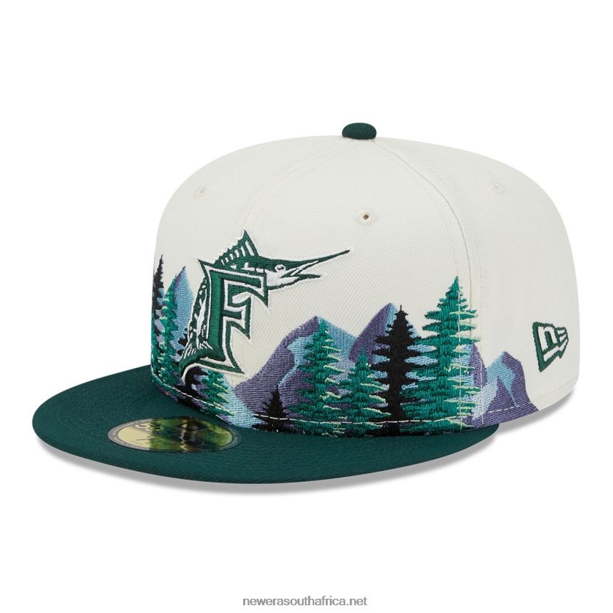 Florida Marlins Outdoor White 59FIFTY Fitted New Era TRBRBN19